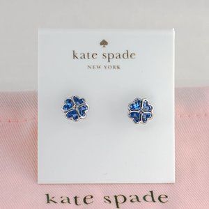 Kate Spade Something Sparkly Stud Earrings in Blue (with Dust Bag) Brand NEW